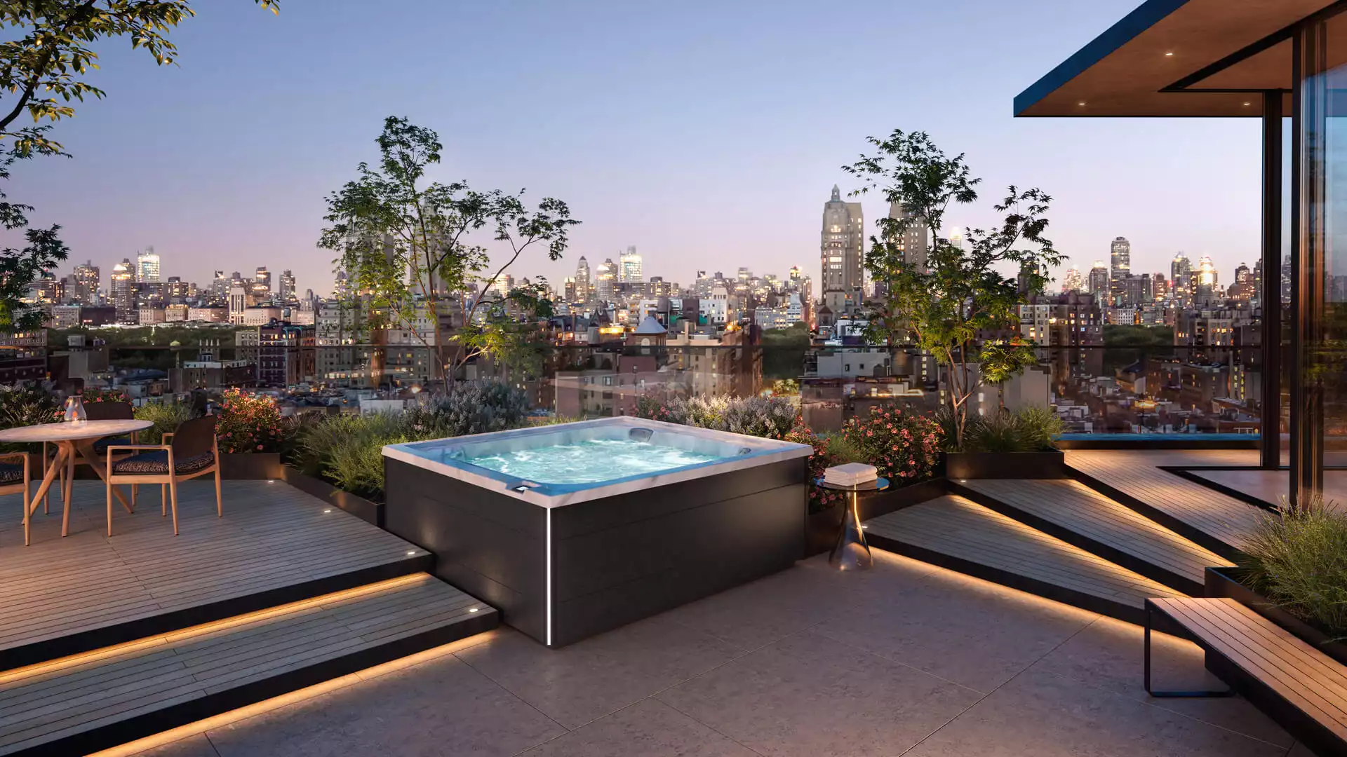 Jacuzzi J LXL install evening